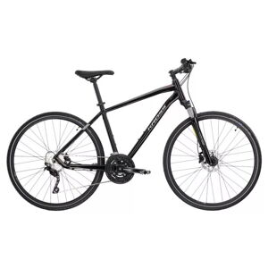 Pánsky crossový bicykel Kross Evado 7.0 28" - model 2022 čierno-strieborná - M (19'')
