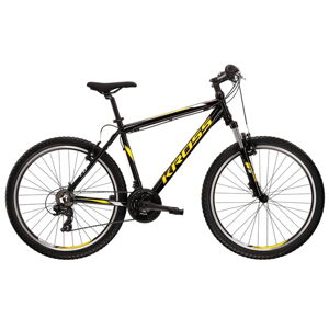 Horský bicykel Kross Hexagon 1.0 26" - model 2022 grafitová/čierna/žltá - S (17'')