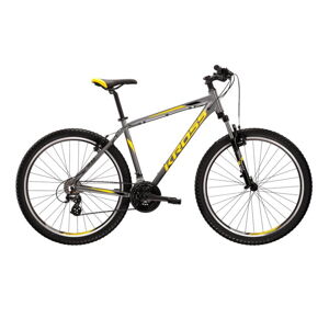 Horský bicykel Kross Hexagon 2.0 27,5" - model 2022 grafitová/čierna/žltá - M (19'')