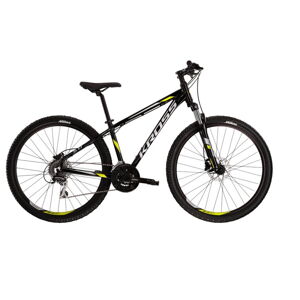 Horský bicykel Kross Hexagon 5.0 27,5" - model 2022 čierna/limetková/šedá - S (17'')