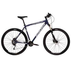 Horský bicykel Kross Hexagon 8.0 29" - model 2022 tmavo modro/biela/šedá - XL (23")