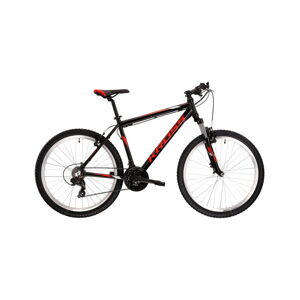 Horský bicykel Kross Hexagon 26" - model 2022 čierna/červená/šedá - S (17'')