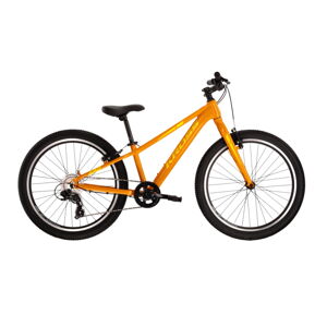 Juniorský bicykel Kross Level JR 2.0 24" - model 2022 žltá - 14"