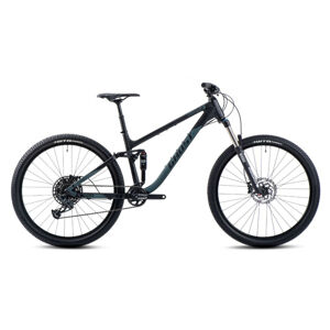 Celoodpružený bicykel Ghost Kato FS Essential 27.5 - model 2024 Black/Green Matt - XS (15", 156-164 cm)