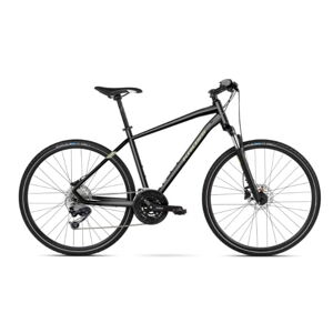Pánsky crossový bicykel Kross Evado 5.0 28" - model 2022 čierno-zelená - L (21'')