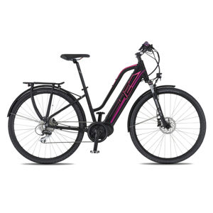 Dámsky trekingový elektrobicykel 4EVER Marianne AL-Trek - model 2020 čierna / ružová - 16" - Záruka 10 rokov