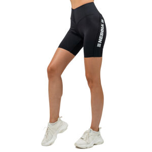 Fitness šortky Nebbia s vysokým pásom ICONIC 238 Black - L