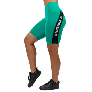 Fitness šortky Nebbia s vysokým pásom ICONIC 238 Green - L