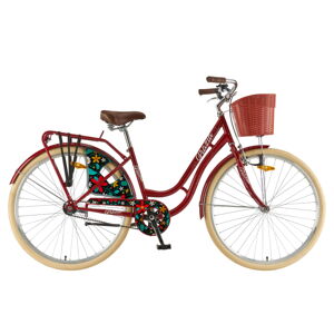 Mestský bicykel Polar Grazia Bordo 28" - model 2023 Red - L (18")