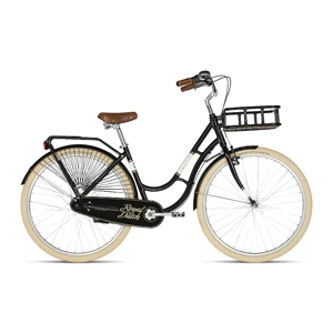 Mestský bicykel KELLYS ROYAL DUTCH 28" - model 2020 Black - 18" - Záruka 10 rokov