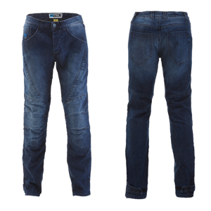 Pánske moto jeansy PMJ Titanium CE modrá - 44