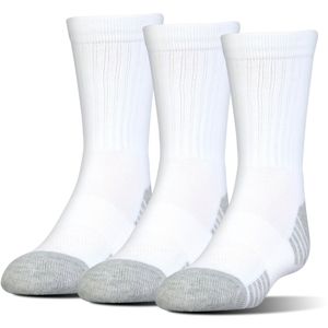 Pánske ponožky Under Armour HeatGear Tech Crew 3 páry White - M (36-41)