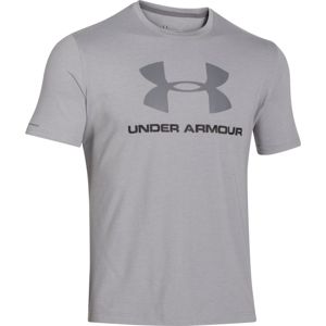 Pánske tričko Under Armour CC Sportstyle Logo True Gray Heather - XXL