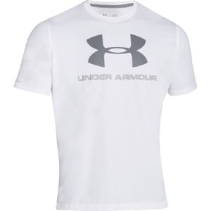 Pánske tričko Under Armour CC Sportstyle Logo White - XL