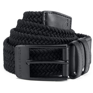 Pánsky opasok Under Armour Men's Braided 2.0 Belt Black/Black - 40