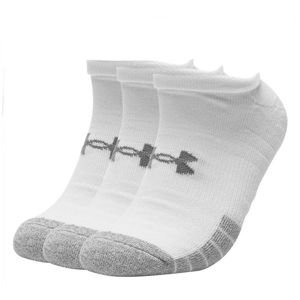 Unisex nízke ponožky Under Armour UA Heatgear NS 3 páry White - M (36,5-40,5)