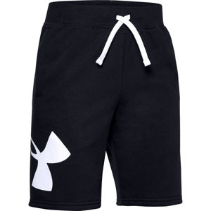 Chlapčenské kraťasy Under Armour Rival Fleece Logo Shorts Black - YXS