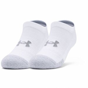 Detské členkové ponožky Under Armour Youth Heatgear NS 3 páry White - YM (25,5-31,5)