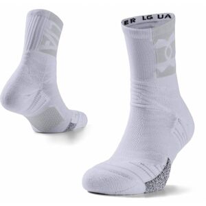 Unisex ponožky Under Armour Playmaker Crew White - XL (46-50,5)