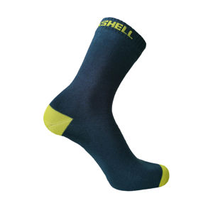Nepromokavé ponožky DexShell Ultra Thin Crew Navy-Lime - S