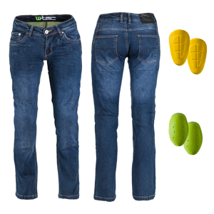 Dámske moto jeansy W-TEC Kavec tmavo modrá - 31