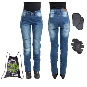 Dámske moto jeansy W-TEC Panimali modrá - S