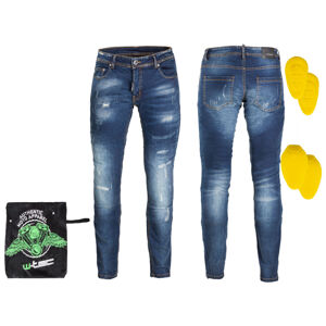 Pánske moto jeansy W-TEC Feeldy modrá - 4XL