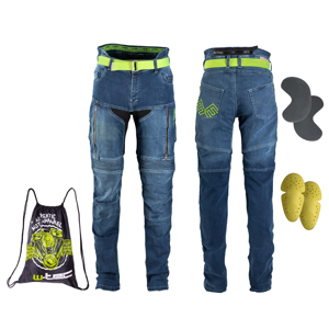 Dámske moto jeansy W-TEC Ekscita modrá - 38
