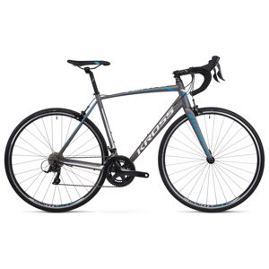 Cestný bicykel Kross Vento 3.0 28" - model 2020 grafitová/modrá/biela - S (20") - Záruka 10 rokov