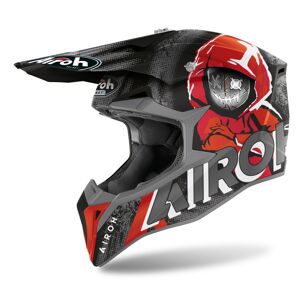 Moto prilba Airoh Wraap Alien červená matná 2022 M (57-58)