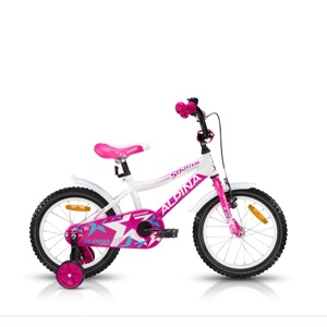 Detský bicykel ALPINA Starter 16" - model 2019 ružová - 235 mm (9,5")