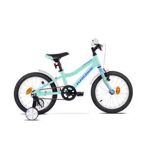 Detský bicykel Kross Mini 4.0 16" - model 2020 Turquoise / Blue / Green Glossy
