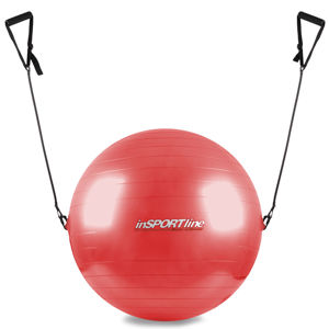 Gymnastická lopta s úchytkami 55 cm červená