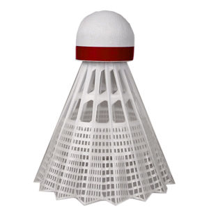 Badmintonové loptičky Yonex Mavis 600 biela loptička - červený pruh