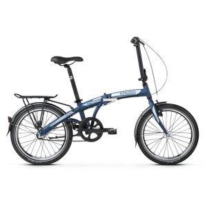 Skladací bicykel Kross Flex 3.0 20" - model 2020 modrá navy/grafitová - 11" - Záruka 10 rokov