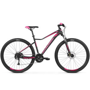 Dámsky horský bicykel Kross Lea 6.0 27,5" - model 2020 čierno-ružová - XXS (14")