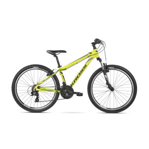 Horský bicykel Kross Hexagon 26" - model 2020 žlutá/černá/šedá - XS (14") - Záruka 10 rokov