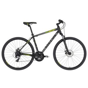 Pánsky crossový bicykel KELLYS CLIFF 70 28" - model 2020 Black Green - XL (23") - Záruka 10 rokov