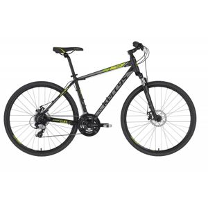 Pánsky crossový bicykel KELLYS CLIFF 70 28" - model 2021 Black Green - S (17'') - Záruka 10 rokov
