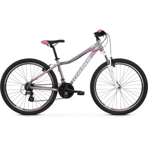 Dámsky horský bicykel Kross Lea 2.0 26" SR - model 2021 strieborná/ružová/biela - XXS (13") - Záruka 10 rokov