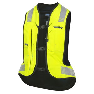 Airbagová vesta Helite e-Turtle HiVis rozšírená HiVis žltá - L