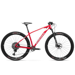 Horský bicykel Kross Level TE 29" - model 2020 červeno-biela - M (18") - Záruka 10 rokov