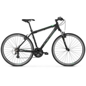Pánsky crossový bicykel Kross Evado 2.0 28" - model 2020 čierno-zelená - M (19'') - Záruka 10 rokov