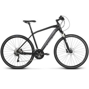 Pánsky crossový bicykel Kross Evado 9.0 28" - model 2020 čierno-strieborná - M (19'') - Záruka 10 rokov