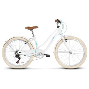 Juniorský dievčenský bicykel Le Grand Pave JR 24" - model 2020 biela