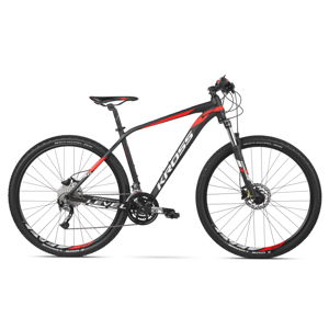 Horský bicykel Kross Level 3.0 27,5" - model 2020 čierna/biela/červená - S (16.5") - Záruka 10 rokov