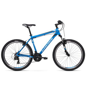 Horský bicykel Kross Hexagon 1.0 26" - model 2020 modrá/strieborná/čierna - L (21'') - Záruka 10 rokov