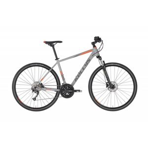 Pánsky crossový bicykel KELLYS PHANATIC 30 28" - model 2021 Grey - L (21'') - Záruka 10 rokov