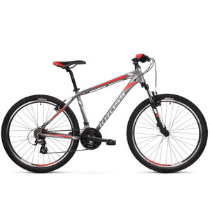 Horský bicykel Kross Hexagon 2.0 27,5" - model 2020 grafitová/strieborná/červená - S (17'') - Záruka 10 rokov