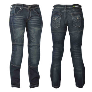 Dámske motocyklové jeansy  W-TEC Alinna tmavo modrá - 18/XL